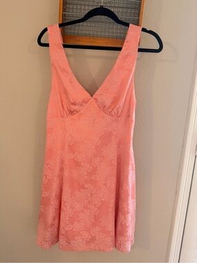 BNWT Altar’d State Pink Floral Jacquard Mini Dress